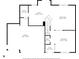 Detailed floor plan highlighting the layout of the first floor, including the kitchen and living areas at 6045 Copeland Mills Ct, Indianapolis, IN 46221