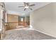 Open loft area with view of stairwell and neutral wall colors at 6045 Copeland Mills Ct, Indianapolis, IN 46221