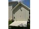 Shed is freshly painted with secure lighting and a ramp for ease of access at 6045 Copeland Mills Ct, Indianapolis, IN 46221