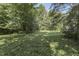 Backyard with green lawn and mature trees at 6637 E County Road 600 S, Plainfield, IN 46168