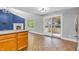 Bright kitchen with stainless steel appliances connects to a sunny outdoor patio at 6686 Woodcrest Dr, Avon, IN 46123