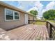 Back deck showcasing access to the house, ideal for enjoying the outdoors at 7645 Inverness Dr, Indianapolis, IN 46237