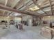 Unfinished basement with exposed beams and insulation at 8415 Alcona Dr, Indianapolis, IN 46237
