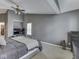 A spacious bedroom featuring carpet, a ceiling fan and high ceilings at 8415 Alcona Dr, Indianapolis, IN 46237