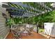 Inviting back deck with comfortable seating and pergola, ideal for outdoor relaxation and entertaining guests at 908 Queensbury Dr, Noblesville, IN 46062