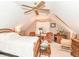 Cozy bedroom with a ceiling fan, matching furniture set, and light-colored walls at 908 Queensbury Dr, Noblesville, IN 46062