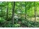 Wooded backyard with mature trees and greenery around the property at 944 Briar Patch Ln, Greenwood, IN 46142