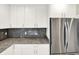 Kitchen featuring white cabinets, granite countertops, stainless appliances and recessed lighting at 944 Briar Patch Ln, Greenwood, IN 46142