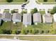 Overhead view of homes with manicured lawns, providing a glimpse of suburban living at 951 Curlew Ln, Greenwood, IN 46143