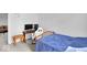 Bedroom with blue bed at 951 Curlew Ln, Greenwood, IN 46143