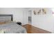 Comfortable bedroom with a gray quilt at 951 Curlew Ln, Greenwood, IN 46143