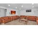 Spacious living room with wood floors and recessed lighting, complete with a TV at 951 Curlew Ln, Greenwood, IN 46143