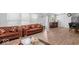 Open-concept living space with wood floors and a neutral color palette at 951 Curlew Ln, Greenwood, IN 46143