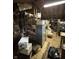 Spacious attic with plywood floor offering additional storage space at 9550 N Delaware St, Indianapolis, IN 46240