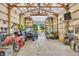 Spacious garage with high ceilings and open layout perfect for vehicles and storage at 10174 N County Road 471 E, Pittsboro, IN 46167