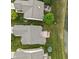 Aerial shot showcasing neighborhood houses with backyard decks, manicured lawns, and a waterfront view at 13019 Pinner Ave, Fishers, IN 46037