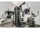 A home gym featuring modern exercise equipment for a convenient and healthy lifestyle at 14027 Waterway Blvd, Fishers, IN 46040