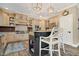 Kitchen with granite countertops, stainless steel appliances, and a breakfast bar at 14027 Waterway Blvd, Fishers, IN 46040