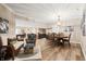 Open floor plan with multiple living spaces including dining area and game room at 14027 Waterway Blvd, Fishers, IN 46040