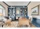 Charming home office featuring custom built-ins, decorative accents, and plenty of natural light at 14027 Waterway Blvd, Fishers, IN 46040