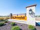 Welcome to Summerfield! A beautifully designed community sign amidst lush landscaping at 1436 Aster Dr, Shelbyville, IN 46176