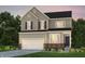 Beautiful two-story home featuring a classic design, attached garage, and perfectly manicured landscaping at 16485 Mount Logan Rd, Noblesville, IN 46060