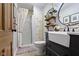Cozy bathroom with a shower, vanity, and neutral-toned decor for a soothing space at 2315 Elm Swamp Rd, Lebanon, IN 46052