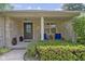 Inviting front porch with stone facade and cozy seating at 2315 Elm Swamp Rd, Lebanon, IN 46052