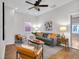 Inviting living room with a ceiling fan and neutral decor at 329 Parkway Ave, Indianapolis, IN 46225