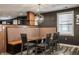 Stylish dining space featuring a built-in booth with leather seating and modern light fixture at 350 N Meridian St # 606/607, Indianapolis, IN 46204