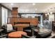 Modern living room boasts a fireplace, sleek flooring, and elegant decor at 350 N Meridian St # 606/607, Indianapolis, IN 46204