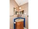 A small bathroom with a unique sink and lighting at 3515 Lindenwald Dr, Indianapolis, IN 46217