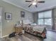 Comfortable bedroom featuring hardwood floors, and natural light at 3962 Kristi Way, Greenwood, IN 46142
