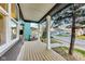 Inviting front porch with wood deck and view of the street at 430 N Keystone Ave, Indianapolis, IN 46201