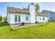 Exterior back of house with a patio and grass yard, good for entertaining at 431 Alton Dr, Greenwood, IN 46143