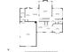 Layout of the first floor showing the kitchen, living room, dining area, office, and garage dimensions at 5865 Osage Dr, Carmel, IN 46033