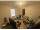 Bedroom with laminate flooring, window, and closet at 5954 Honeywell Dr, Indianapolis, IN 46236