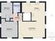 Detailed floor plan showcasing two bedrooms, bathroom, kitchen, living room, and hallway at 602 W 34Th St, Anderson, IN 46013
