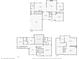 Floorplan showing first floor, second floor and basement layout at 6374 Timberbluff Cir, Avon, IN 46123