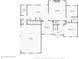 First floor plan featuring kitchen, living room, dining room and garage at 6374 Timberbluff Cir, Avon, IN 46123