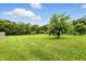 A well manicured backyard offers lots of open space at 750 N 500 W, Lebanon, IN 46052