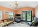 Bright living room features lots of natural light and decor at 750 N 500 W, Lebanon, IN 46052