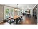Open living spaces including dining, kitchen, and access to the backyard at 750 N 500 W, Lebanon, IN 46052