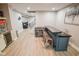 Basement bar area with seating and countertops for entertaining at 7845 Centerstone Ct, Indianapolis, IN 46259