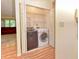 Laundry room with a modern washer and dryer at 7846 Park North Cir, Indianapolis, IN 46260