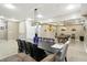 Basement featuring a dining area, billiard room, and comfortable seating at 1013 Chapman Blvd, Greenfield, IN 46140