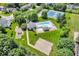 Aerial view of the neighborhood featuring a pool, playground, tennis courts, and basketball court at 11123 Garrick St, Fishers, IN 46038