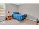 Bedroom featuring neutral paint, carpet, blinds, and ample natural light at 11123 Garrick St, Fishers, IN 46038