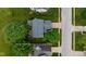 A birds eye view of the home shows approximate property lines, landscaping and roof at 13470 Shakamac Dr, Carmel, IN 46032