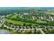Aerial view of the neighborhood showcasing the house's location and surrounding community amenities at 13470 Shakamac Dr, Carmel, IN 46032